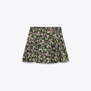 ZARA FLOWER PRINT SHORTS MULTICOLORED SIZE  | 8596/339/330